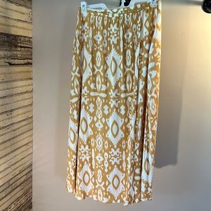 BB Dakota mustard yellow wrap skirt
